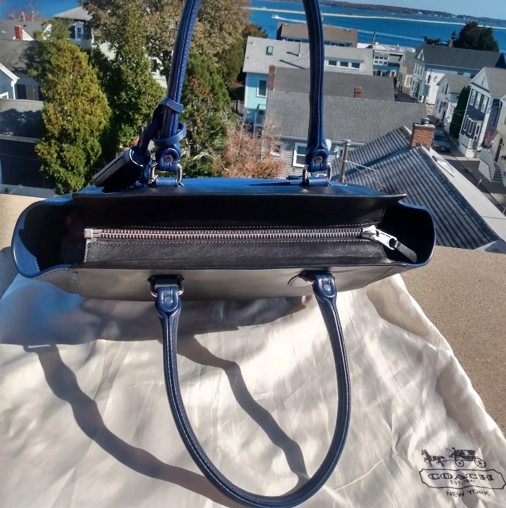 New, Coach Legacy Colorblock Candace Carryall - Picture 11 of 15